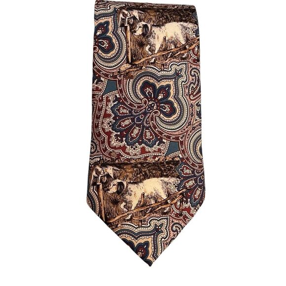 Ducks Unlimited Vintage 100% Silk Tie - Picture 9 of 9